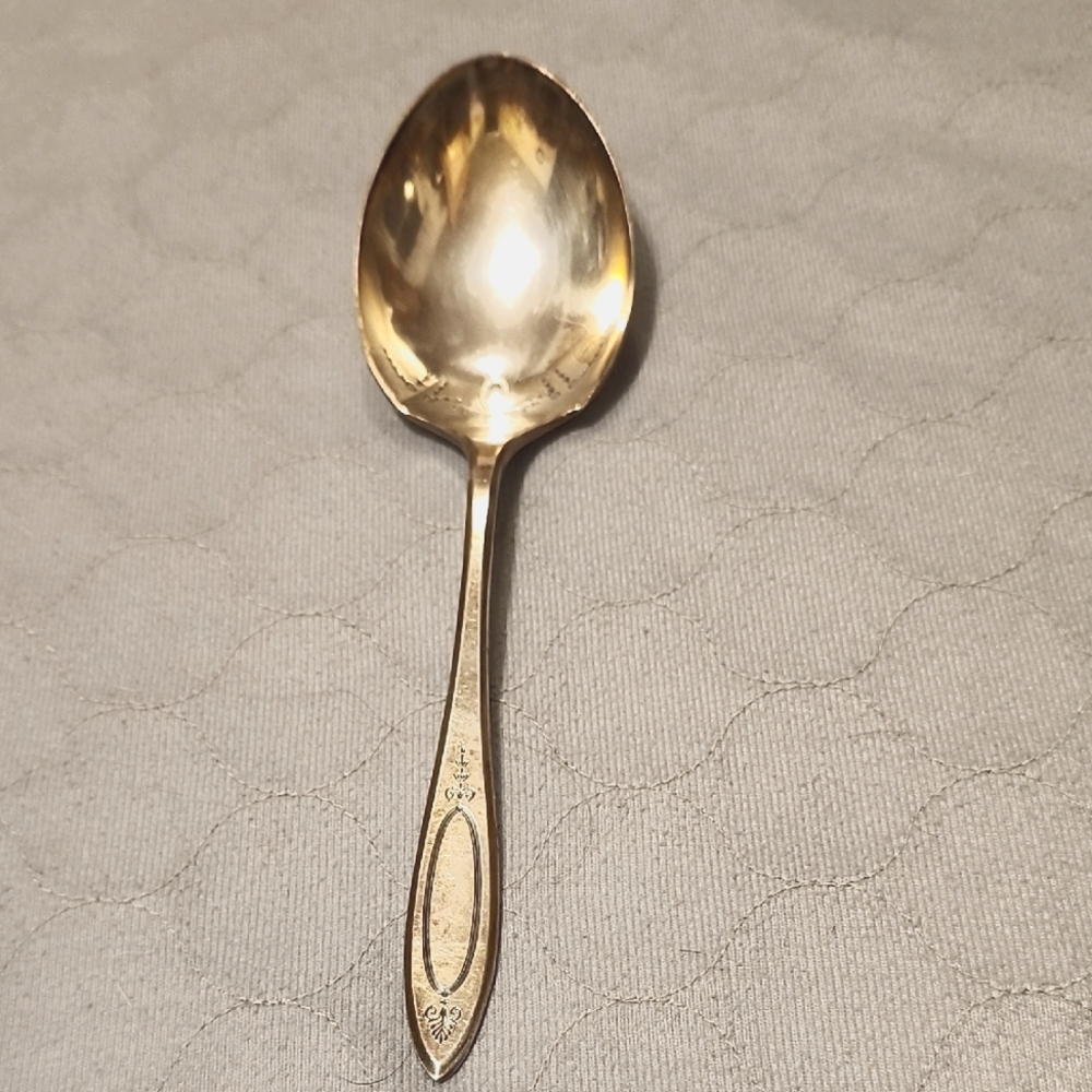 Norway Silver Community Plate Serving Spoon